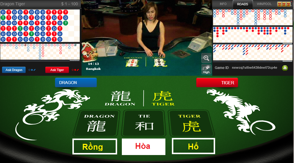 Rồng Hổ tại Kubet888 2